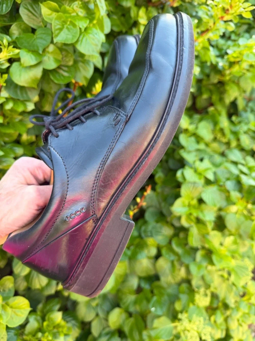 ECCO Black Leather Oxford Derby Shoes Men’s EU 43 US 9-9.5